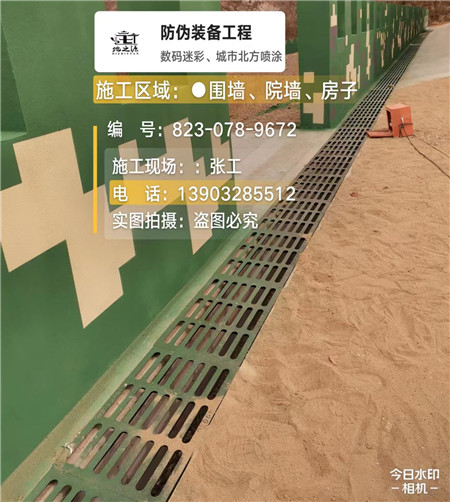 河东 例如在抖音上有“迷彩墙，外围墙面挡 - 星空数码迷彩漆施工队