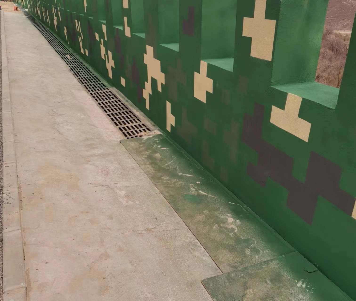 河东围墙迷彩喷涂,数迷彩漆